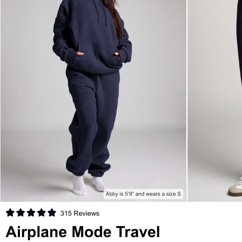 Navy Blue Comfrt Airplane Mode Travel Sweatpants- UNISEX